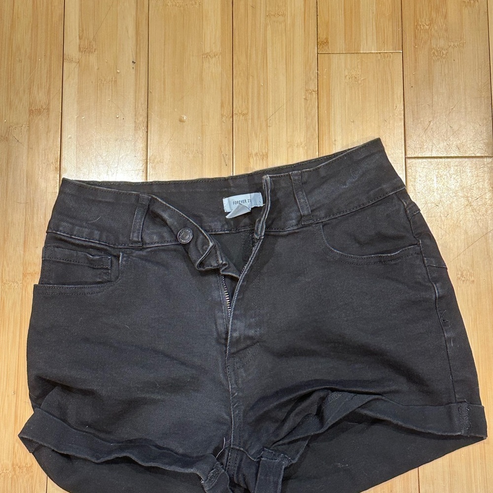 Forever 21 High Waist Black Shorts